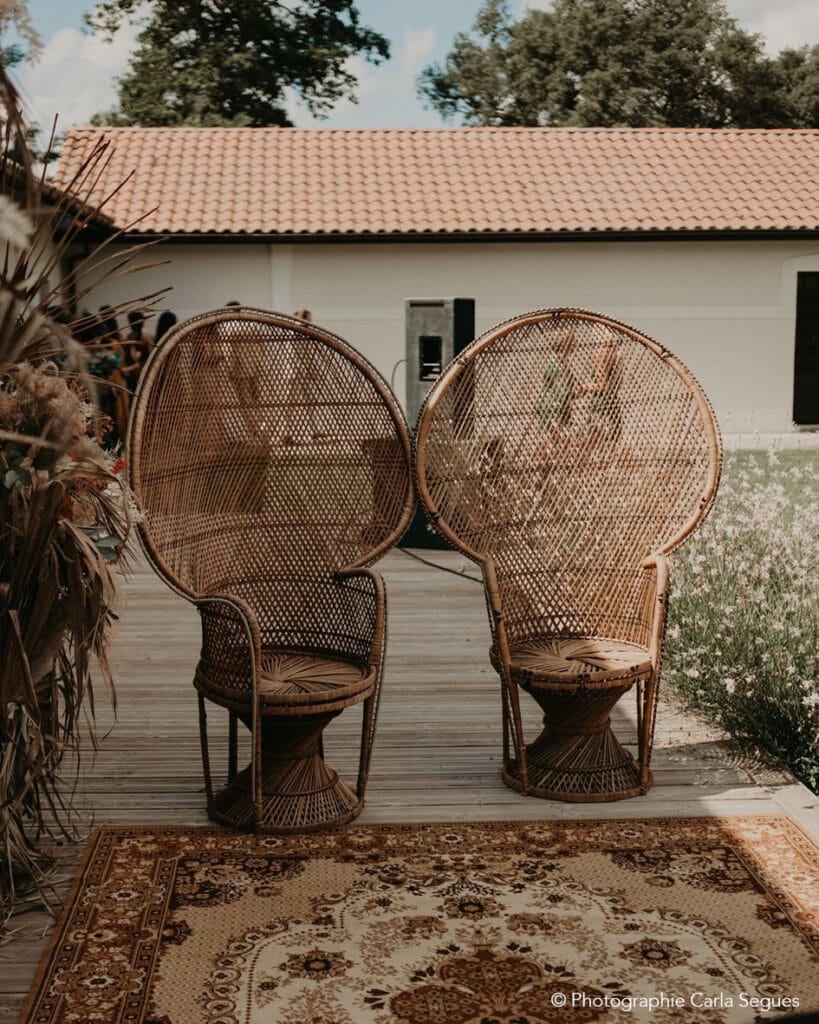 Fauteuil emmanuelle en rotin